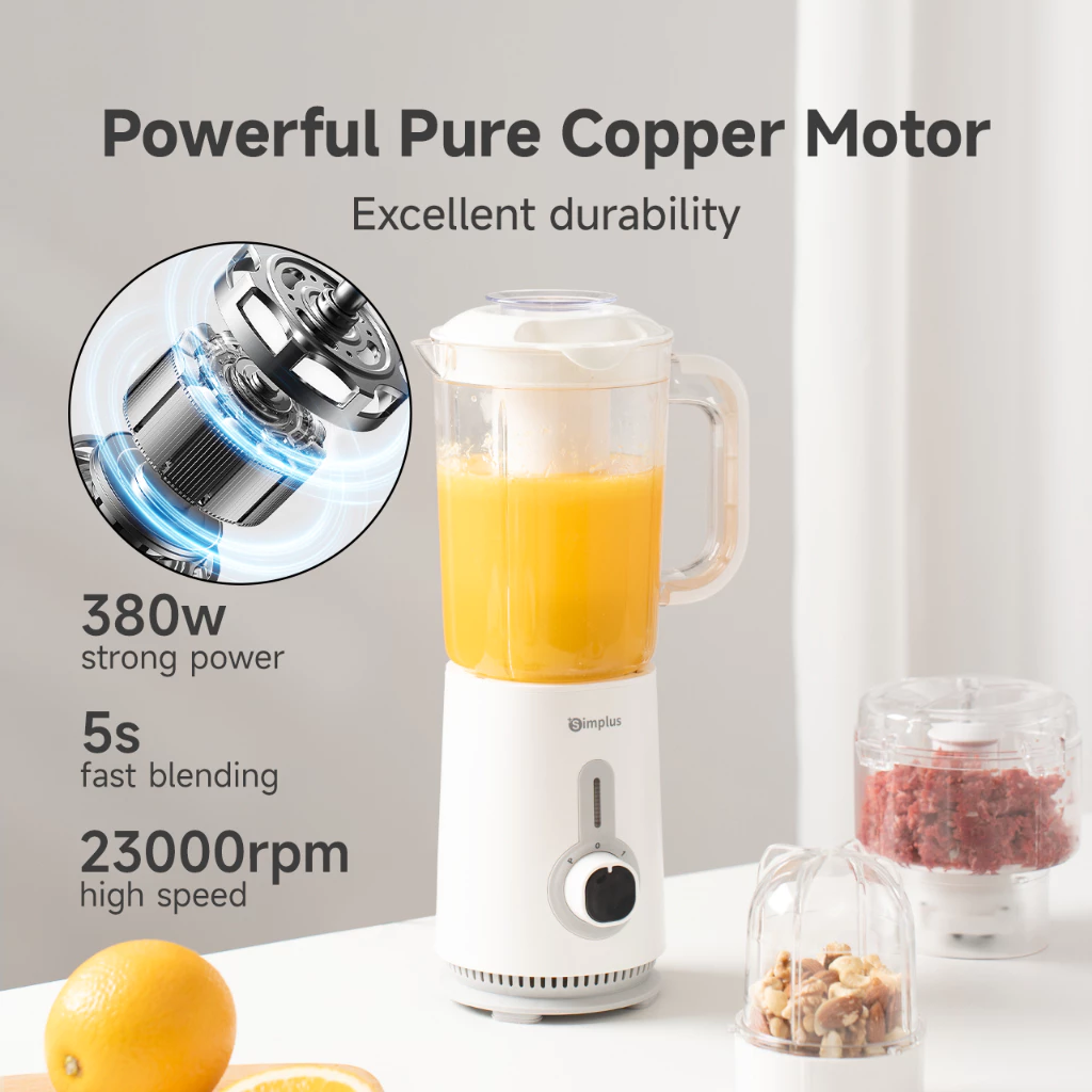Simplus Blender 3 in 1 Food Processor Multi-functional Juicer Meat Grinder Chopper - Image 6