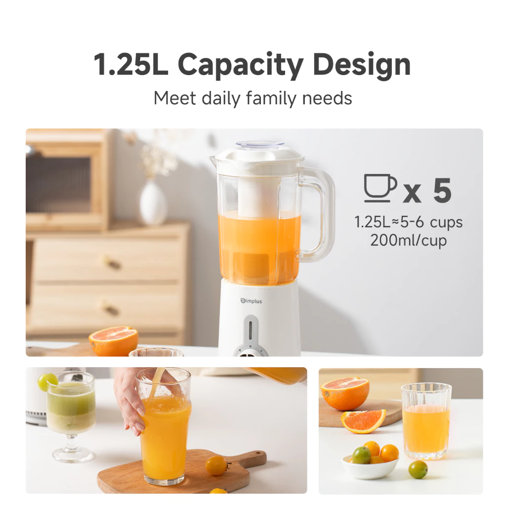 Simplus Blender 3 in 1 Food Processor Multi-functional Juicer Meat Grinder Chopper - Image 3