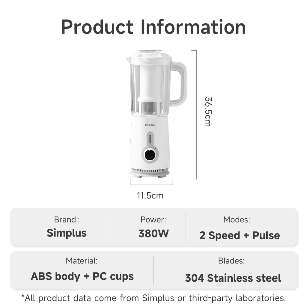 Simplus Blender 3 in 1 Food Processor Multi-functional Juicer Meat Grinder Chopper - Image 9