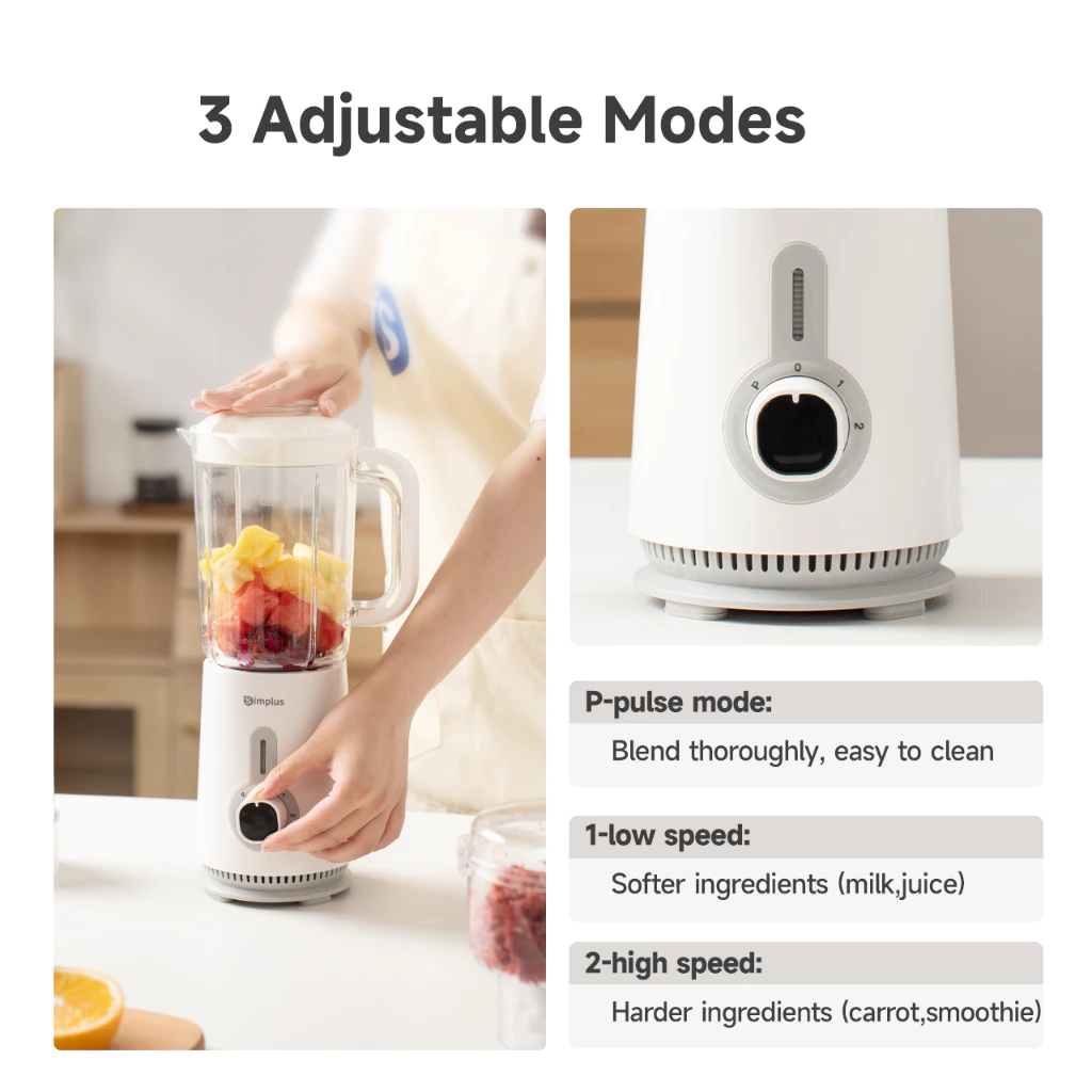 Simplus Blender 3 in 1 Food Processor Multi-functional Juicer Meat Grinder Chopper - Image 8